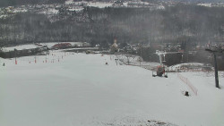 Horní část sjezdovky skiareálu Hlubočky