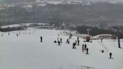Horní část sjezdovky skiareálu Hlubočky