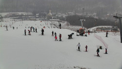 Horní část sjezdovky skiareálu Hlubočky