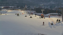 Horní část sjezdovky skiareálu Hlubočky