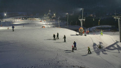 Horní část sjezdovky skiareálu Hlubočky