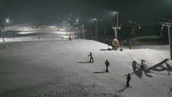 Horní část sjezdovky skiareálu Hlubočky