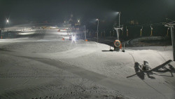 Horní část sjezdovky skiareálu Hlubočky