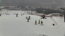 Horní část sjezdovky skiareálu Hlubočky