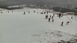 Horní část sjezdovky skiareálu Hlubočky