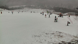 Horní část sjezdovky skiareálu Hlubočky