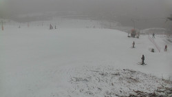 Horní část sjezdovky skiareálu Hlubočky