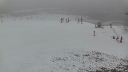 Horní část sjezdovky skiareálu Hlubočky