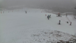 Horní část sjezdovky skiareálu Hlubočky