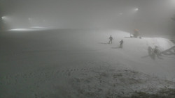 Horní část sjezdovky skiareálu Hlubočky