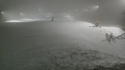 Horní část sjezdovky skiareálu Hlubočky