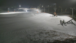 Horní část sjezdovky skiareálu Hlubočky