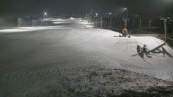 Horní část sjezdovky skiareálu Hlubočky