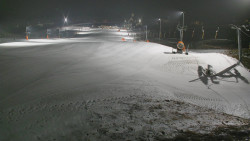 Horní část sjezdovky skiareálu Hlubočky