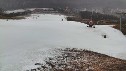 Horní část sjezdovky skiareálu Hlubočky