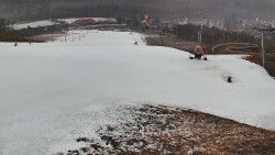 Horní část sjezdovky skiareálu Hlubočky