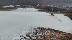 Horní část sjezdovky skiareálu Hlubočky