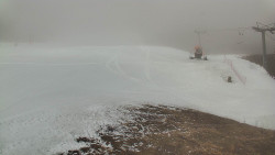 Horní část sjezdovky skiareálu Hlubočky