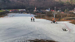 Horní část sjezdovky skiareálu Hlubočky