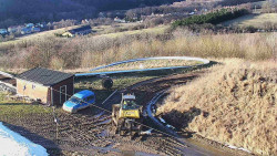 Horní část sjezdovky skiareálu Hlubočky