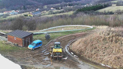 Horní část sjezdovky skiareálu Hlubočky