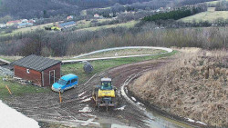 Horní část sjezdovky skiareálu Hlubočky