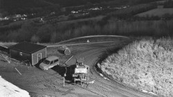 Horní část sjezdovky skiareálu Hlubočky