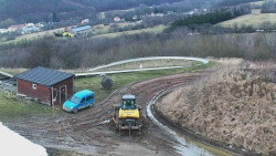 Horní část sjezdovky skiareálu Hlubočky