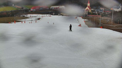 Horní část sjezdovky skiareálu Hlubočky