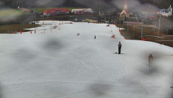 Horní část sjezdovky skiareálu Hlubočky