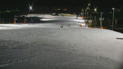 Horní část sjezdovky skiareálu Hlubočky