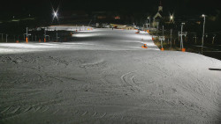 Horní část sjezdovky skiareálu Hlubočky