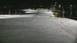 Horní část sjezdovky skiareálu Hlubočky