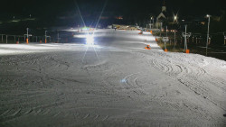 Horní část sjezdovky skiareálu Hlubočky