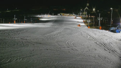 Horní část sjezdovky skiareálu Hlubočky