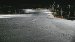 Horní část sjezdovky skiareálu Hlubočky