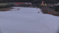 Horní část sjezdovky skiareálu Hlubočky