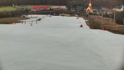 Horní část sjezdovky skiareálu Hlubočky