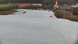 Horní část sjezdovky skiareálu Hlubočky