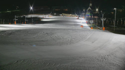 Horní část sjezdovky skiareálu Hlubočky