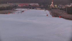 Horní část sjezdovky skiareálu Hlubočky