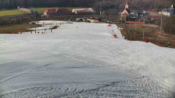 Horní část sjezdovky skiareálu Hlubočky