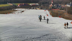 Horní část sjezdovky skiareálu Hlubočky