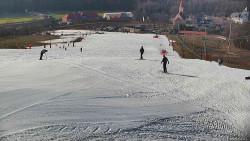 Horní část sjezdovky skiareálu Hlubočky