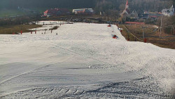 Horní část sjezdovky skiareálu Hlubočky