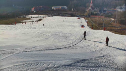 Horní část sjezdovky skiareálu Hlubočky