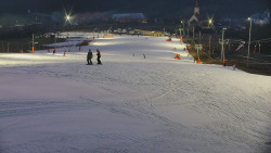 Horní část sjezdovky skiareálu Hlubočky