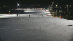 Horní část sjezdovky skiareálu Hlubočky