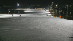 Horní část sjezdovky skiareálu Hlubočky