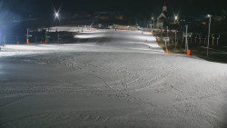 Horní část sjezdovky skiareálu Hlubočky